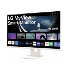 LG 27SR50F-W 27" FHD IPS MyView Smart Monitor with webOS