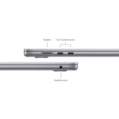 Apple MacBook Air MRYM3 - 15.3" - 8-Core M3 Chip - 8GB Ram - 256GB SSD - 10-Core GPU | Space Gray