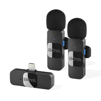 BOYA BY-V2 Dual Wireless Lavalier Microphone for iPhone