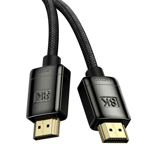 Baseus HD HDMI 8K to HDMI 8K Adapter Cable (Zinc alloy) 1m Black