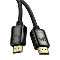 Baseus HD HDMI 8K to HDMI 8K Adapter Cable (Zinc alloy) 1m Black