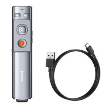 Baseus Orange Dot Wireless Presenter (Red Laser)(Charging) Grey