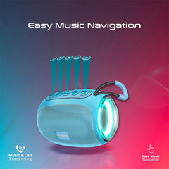 Promate Capsule-3 LumiFlux Wireless Speaker - Blue
