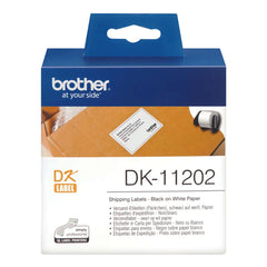 Brother Original Label Roll DK-11202 - Black on White, 62mm x 100mm