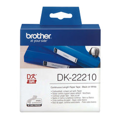 Brother original label roll DK-22210 - black on white, width 29mm