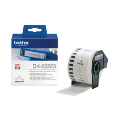 Brother DK-22223 original continuous label roll - black on white, 50mm wide