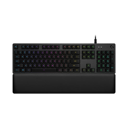 Logitech 920-008934 G513 Carbon Lightsync RGB Full-size Wired Mechanical Gaming Keyboard with Palmrest