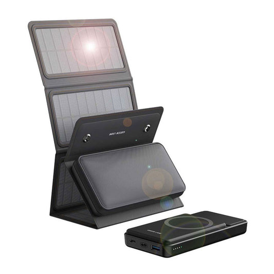 Green Lion SolarMax Power Bank 10000mAh PD 20W - Black