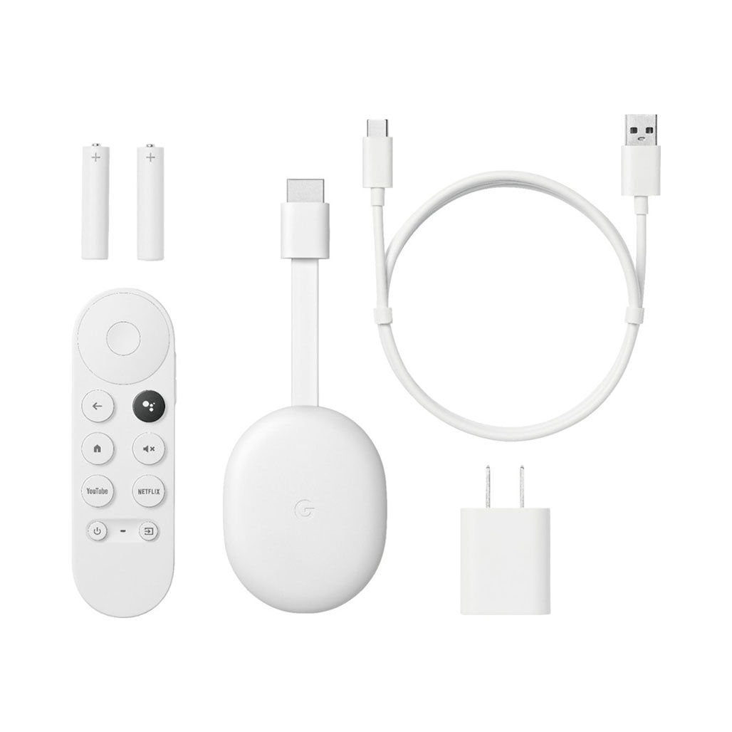 Google Chromecast with Google TV (4K) - Snow from Google sold by 961Souq-Zalka