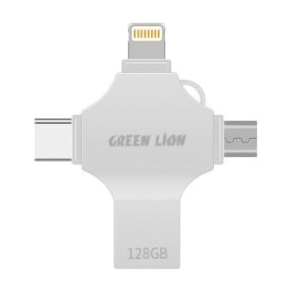 Green Lion 4-in-1 USB Flash Drive 128GB - The Ultimate Storage Solut