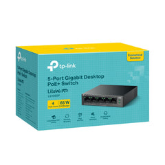 TP-Link LS105GP 5-Port Gigabit Desktop Switch with 4-Port PoE+