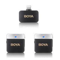 Boya BY-M1V6 - 2.4GHz Dual-Channel Wireless Microphone System | Lightning