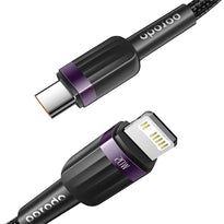 Porodo Braided 20W PD C to Lightning Fast charging Cable 1M - Purple