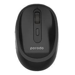 Porodo Wireless 2.4G+BT Keyboard with Pen/Phone Tray and Mouse - Black