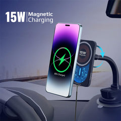 Promate LucidMount-15 15W MagSafe Transparent Car Wireless Charger