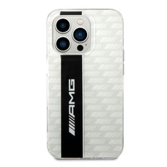 AMG Transparent Double Layer Case With Carbon Pattern II For iPhone 14 Pro Max