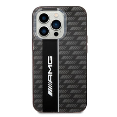 AMG Transparent Double Layer Case With Carbon Pattern II For iPhone 14 Pro