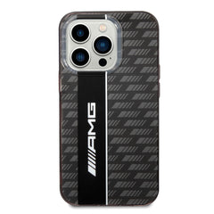AMG Transparent Double Layer Case With Carbon Pattern II For iPhone 14 Pro