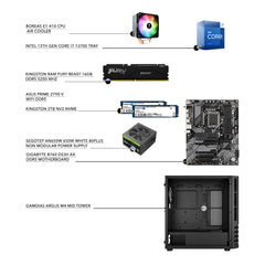 Gaming Desktop Setup: Core i7-13700 - 16GB DDR5 RAM - 2TB NVMe - Intel UHD Graphics 770