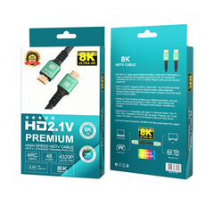 HDTV Premium 8K 2.1V HDMI Cable - 2M