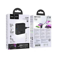 Hoco C133A High Power 75W Six-Port Charger with Cable