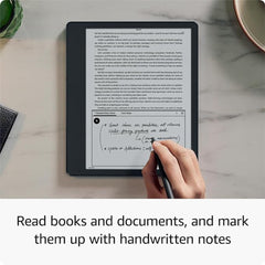 Amazon Kindle Scribe Essentials Bundle 64GB including Premium Pen, Leather Folio Cover and Power Adapter
