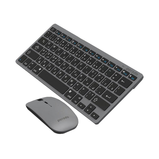 Porodo Wireless Slim and Portable Bluetooth Keyboard with Mouse (English / Arabic) from Porodo sold by 961Souq-Zalka
