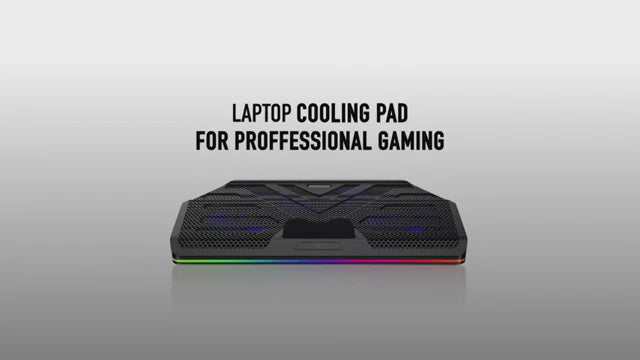 Porodo PDX110 Gaming Cooling Pad With Multi Fan - Black
