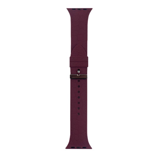 Watch Band For Apple Watch 42/44/45mm Burgundy from Other sold by 961Souq-Zalka