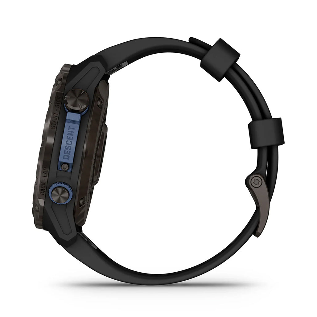 A Photo Of Garmin Descent™ Mk3i - Carbon grey DLC titanium with black silicone band | 010-02752-11