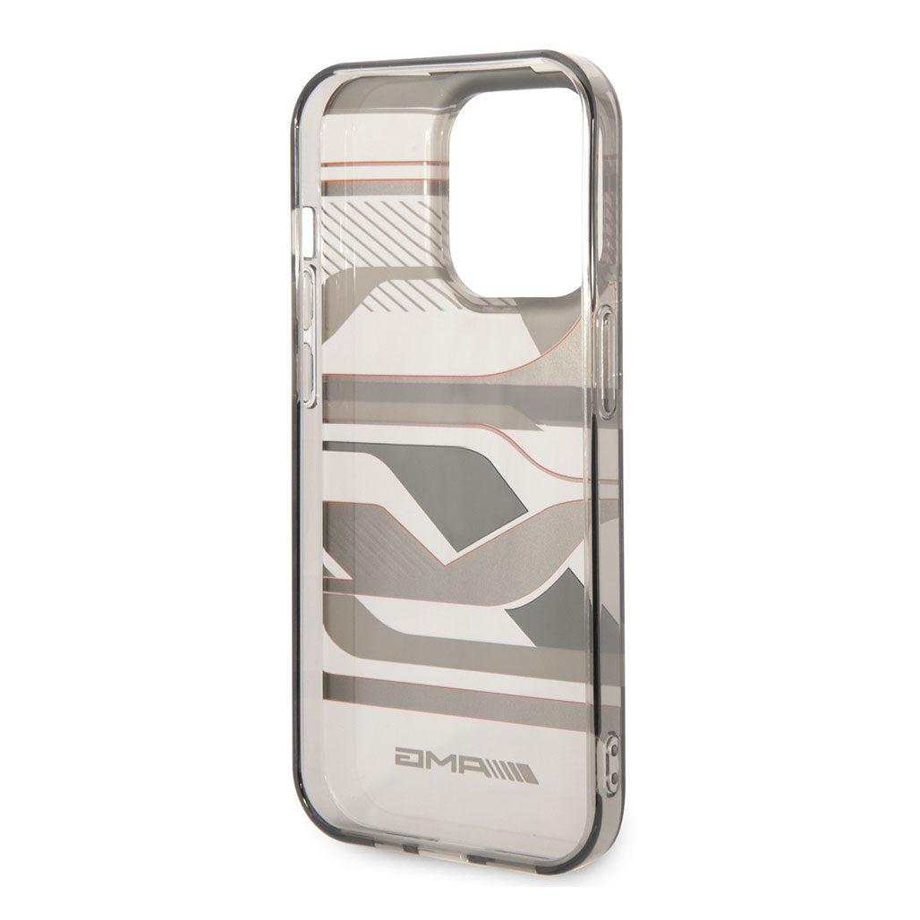 A Photo Of AMG Transparent PC/TPU Case With Expressive Graphic Design For iphone 14 Pro Max