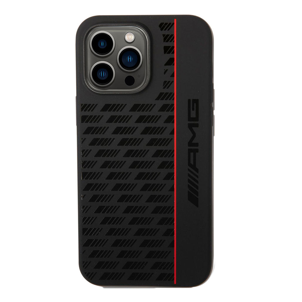 AMG Liquid Silicone Case With Carbon Pattern For iPhone 14 Pro Max, 31958159360252, Available at 961Souq