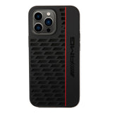 AMG Liquid Silicone Case With Carbon Pattern For iPhone 14 Pro Max