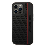 AMG Liquid Silicone Case With Carbon Pattern For iPhone 14 Pro