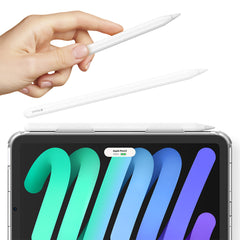 A Photo Of Araree 2021 iPad Mini 6th Gen. Flexield SP Case with Kickstand & Apple Pencil Holder - Transparent TPU & Polycarbonate Protection