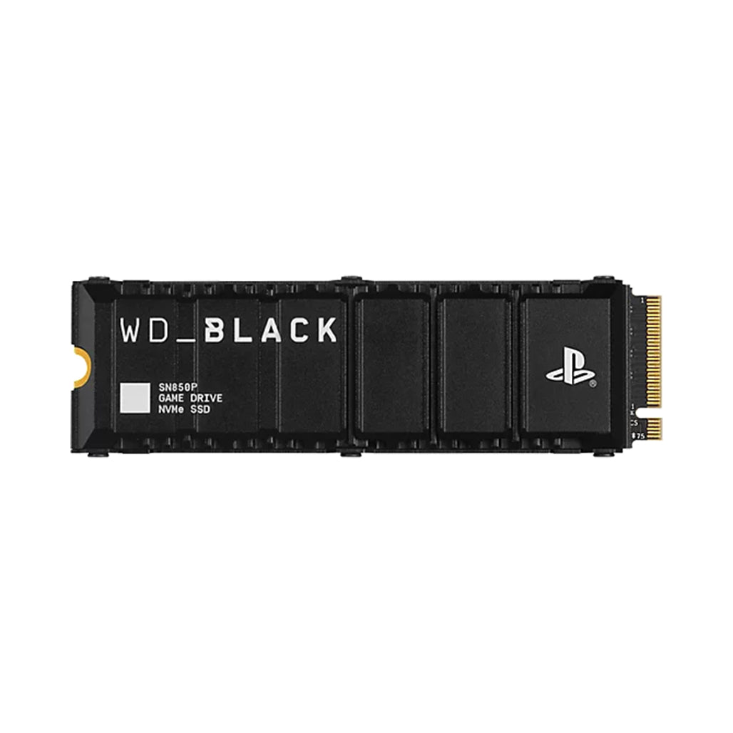 A Photo Of Western Digital 2TB BLACK - SN850P NVMe SSD with Heatsink for PS5 – Officially Licensed High-Performance Gaming Storage