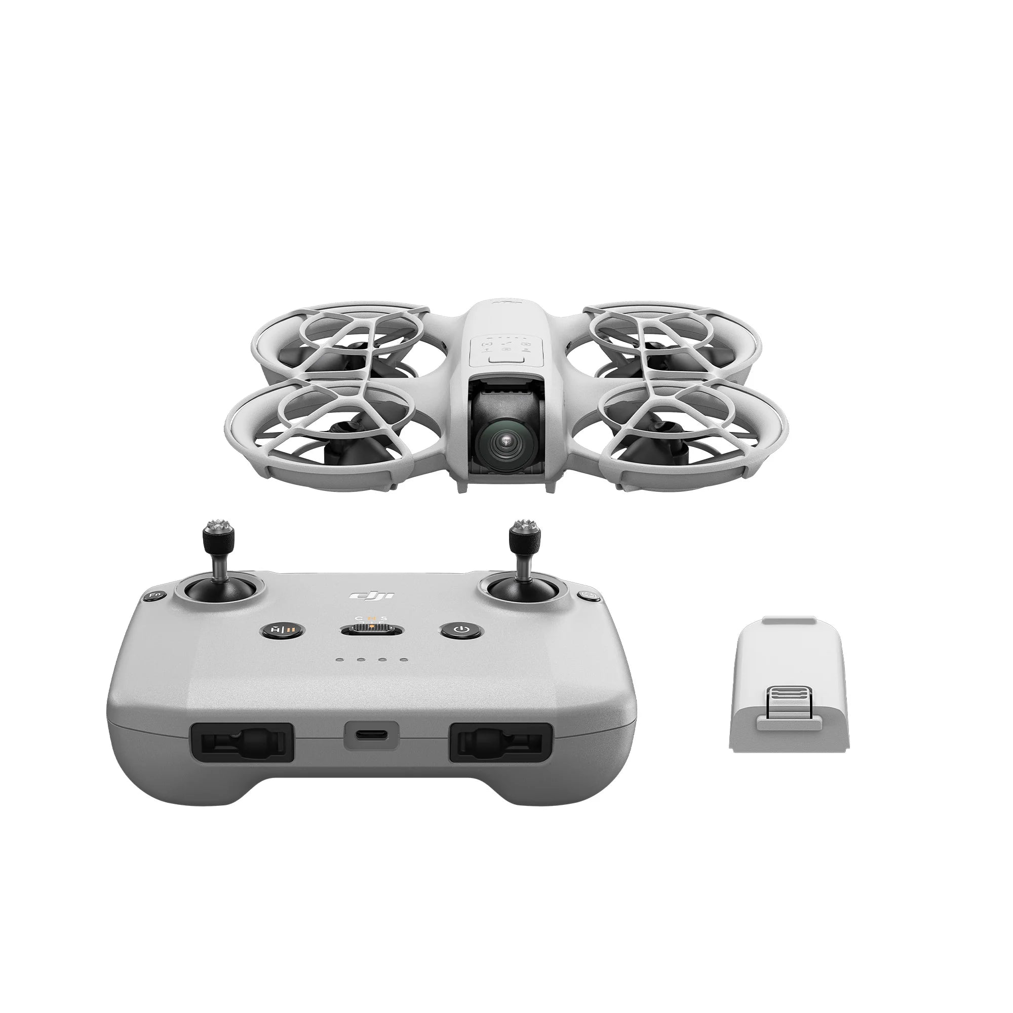 A Photo Of DJI Neo Fly More Combo - 4K Stabilized Video, AI Subject Tracking, and Palm Takeoff