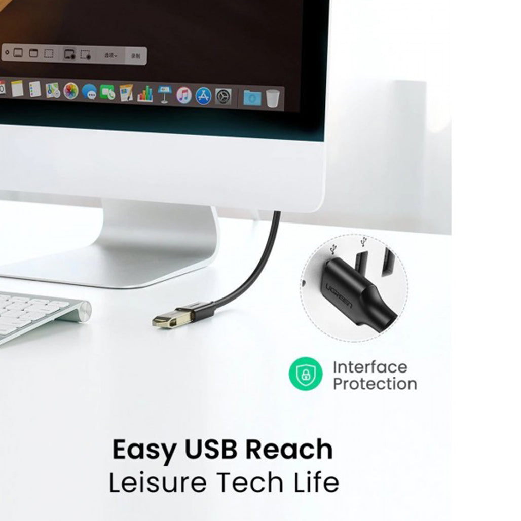 A Photo Of UGreen USB 3.0 Extension Cable | USB-A Male to USB-A Female | High-Speed Up to 5Gbps