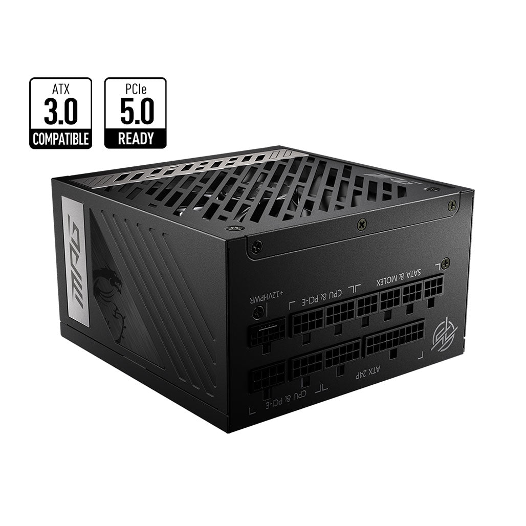MSI MPG A1000G PCIE5 Power Supply 1000W, 32605217095932, Available at 961Souq