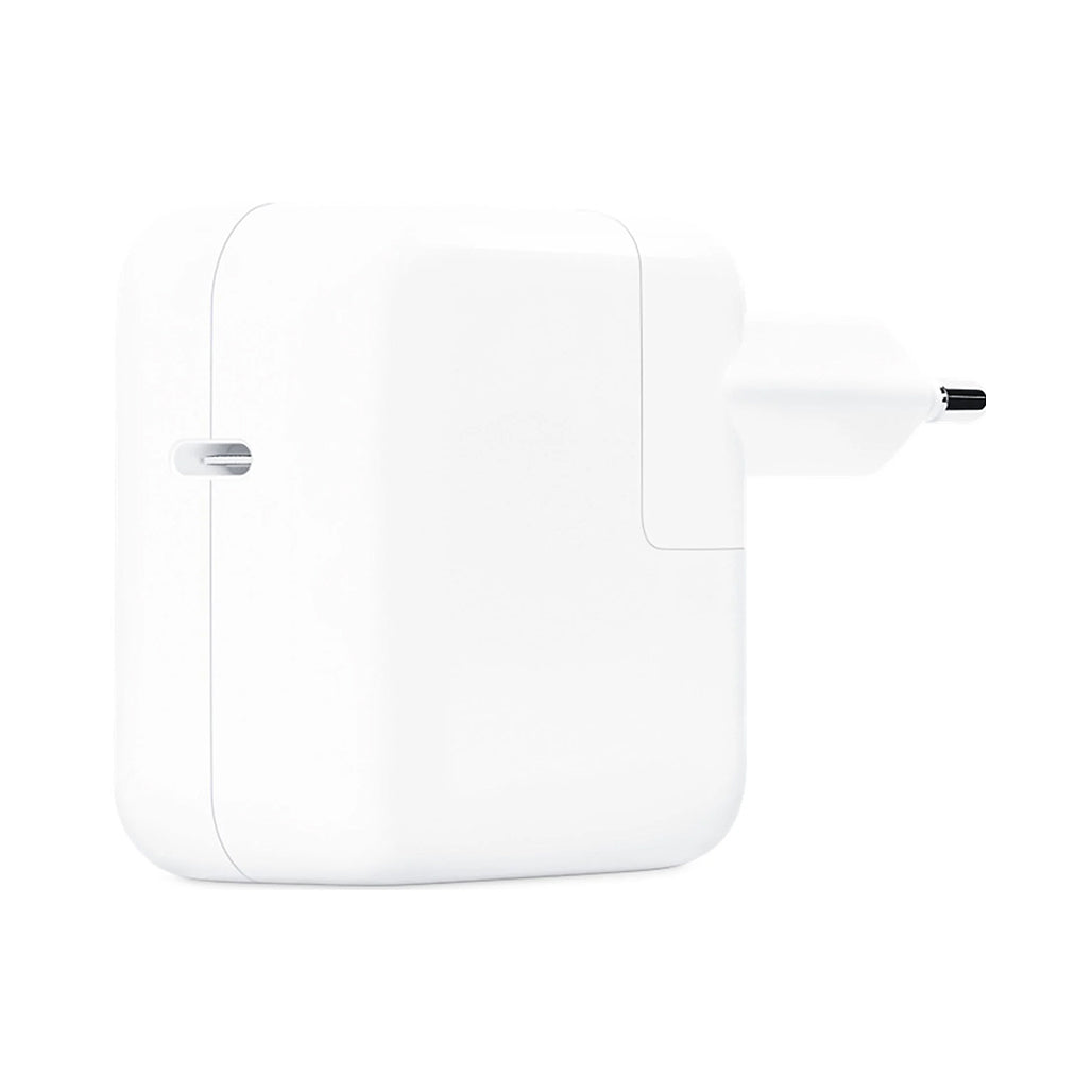 A Photo Of Apple 30W USB-C Power Adapter - MW2G3 - Fast Charging for MacBook Air, iPhone, and iPad Pro