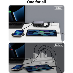 A Photo Of UGREEN Nexode 200W USB C GaN Charger - 6-Port Desktop Charger for Smartphones, Laptops, and Tablets