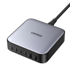 A Photo Of UGREEN Nexode 200W USB C GaN Charger - 6-Port Desktop Charger for Smartphones, Laptops, and Tablets