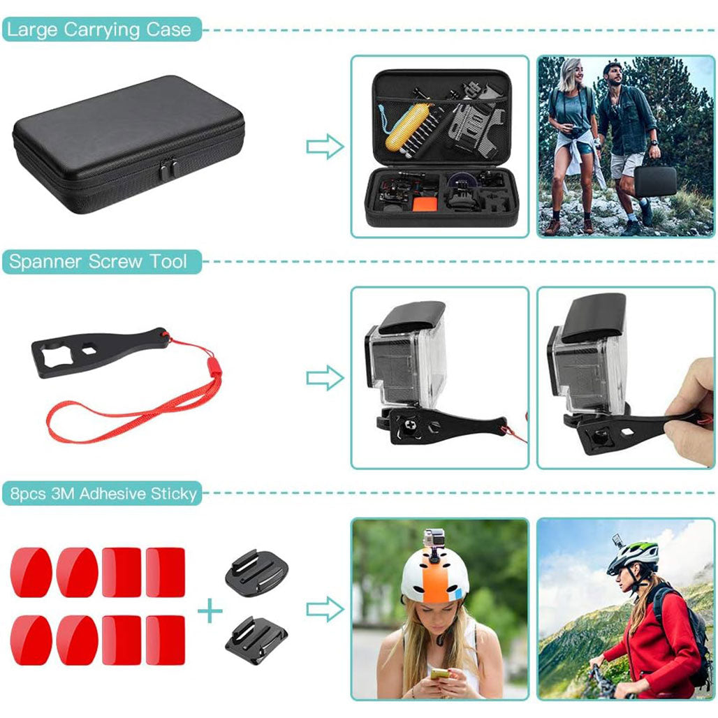 GoPro 48-in-1 Accessories Kit, 32517504336124, Available at 961Souq