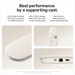 A Photo Of Google TV Streamer (4K) – High-Performance Streaming Device with Voice Remote