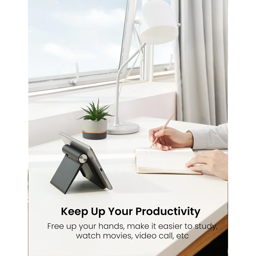 A Photo Of UGREEN Multi-Angle Desk Tablet Stand – Adjustable & Foldable iPad Holder for Tablets, Phones, and E-Readers