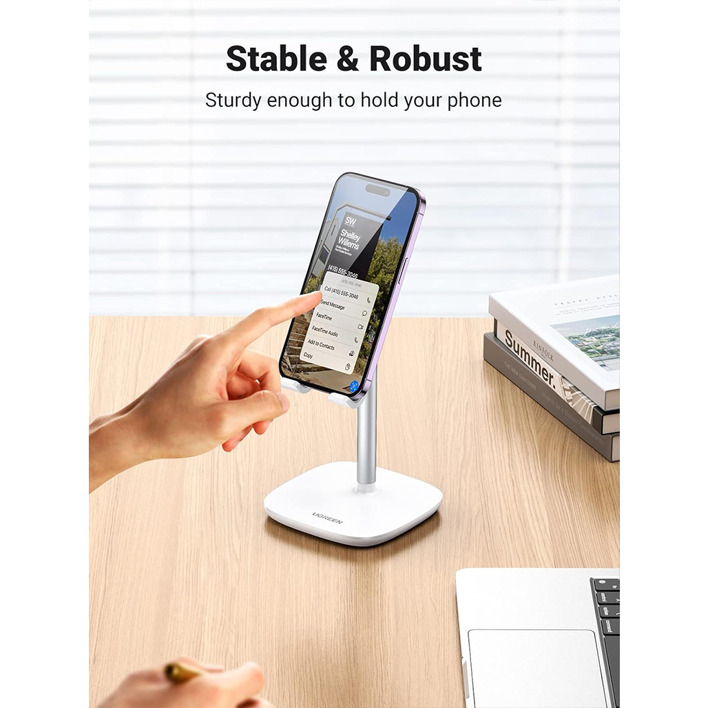 A Photo Of UGREEN Desktop Phone & Tablet Stand – Adjustable Tower Stand for 4