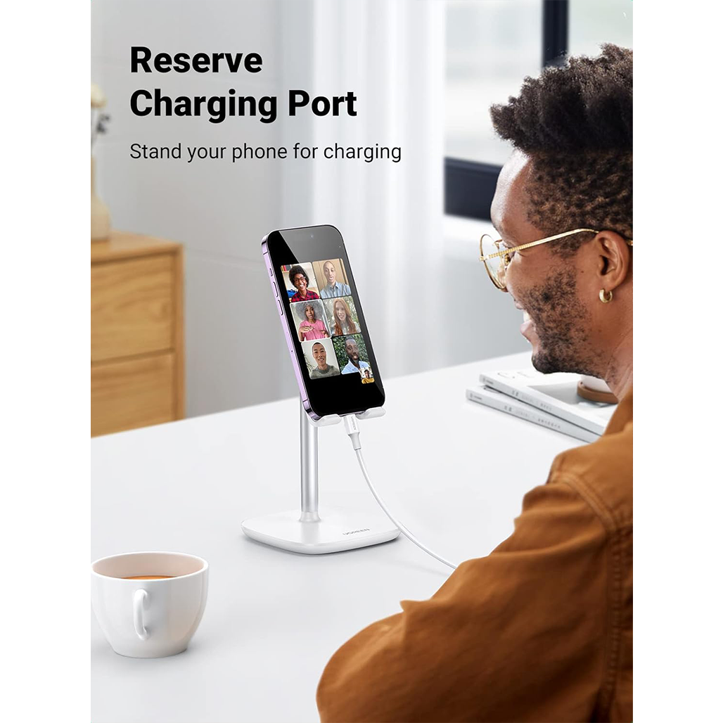 A Photo Of UGREEN Desktop Phone & Tablet Stand – Adjustable Tower Stand for 4