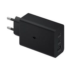 A Photo Of Samsung 65W Power Adapter Trio - Fast Charging, Universal Compatibility, and Triple Ports