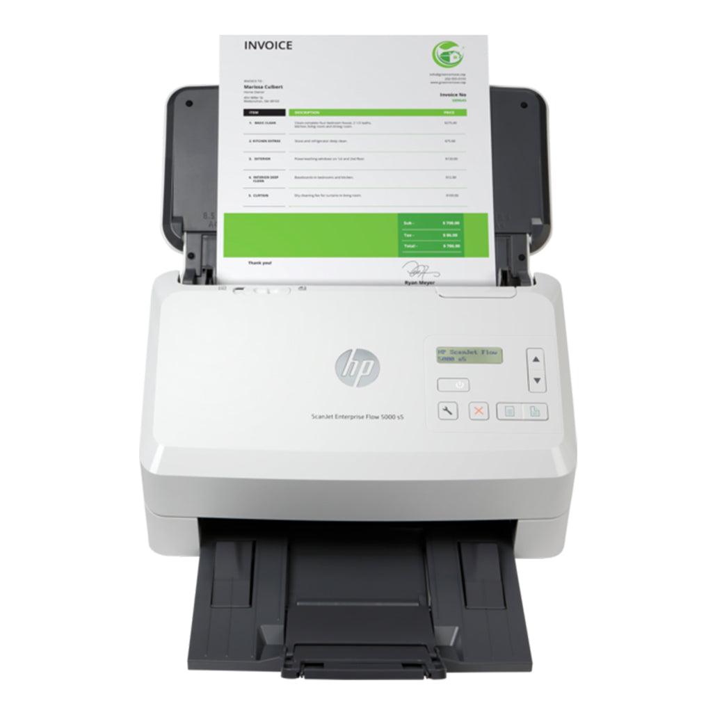 A Photo Of HP ScanJet Enterprise Flow 5000 s5 | High-Speed Duplex Document Scanner | 130 IPM | 80 Page ADF | Professional Performance