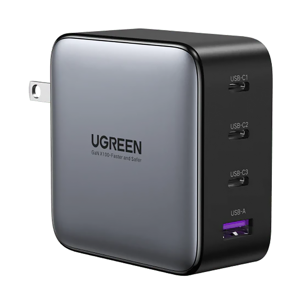 A Photo Of UGREEN 65W USB C PD Charger - 4-Port GaN Charger with PPS Fast Charging for Laptops, Phones & Tablets